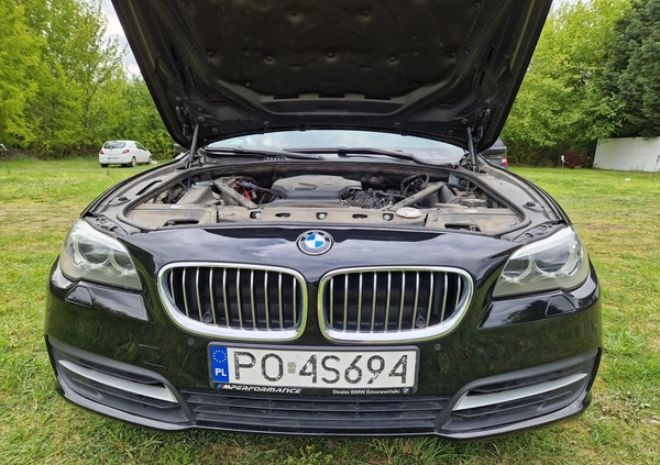 BMW Seria 5 cena 60500 przebieg: 139500, rok produkcji 2016 z Poznań małe 497
